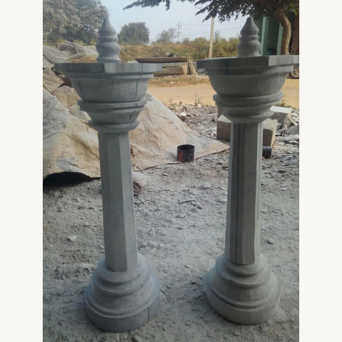 Temple Dwaja Stambha Base